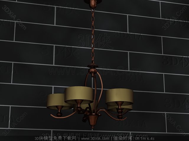 Retro metal chains chandelier