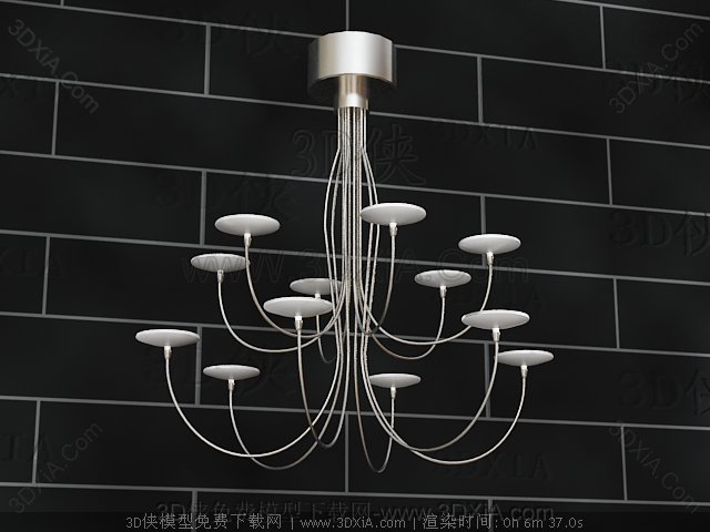 Candlestick metal chandelier