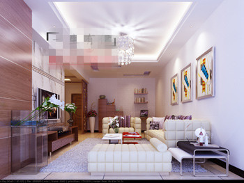 Bright and spacious  living room model