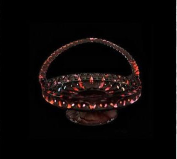 Glass flower Basket