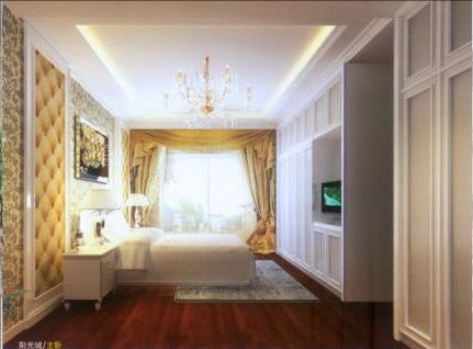 Simple European style bedroom design