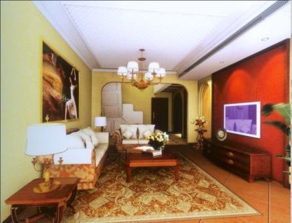 Simple European style living room
