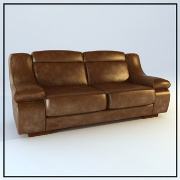 Dark double sofa