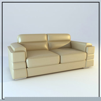 Comfortable double sofa model