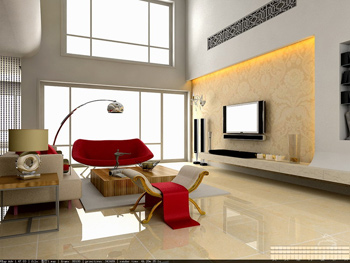 Modern minimalist style living room