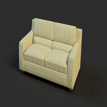 Light comfortable double sofa