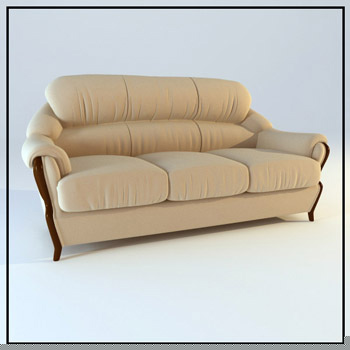 Three elegant Leather sofa