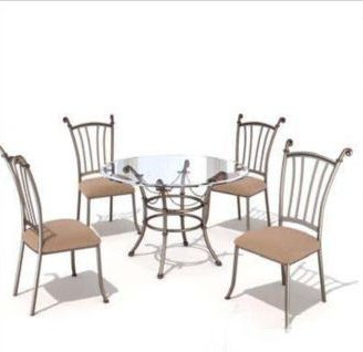Four-bit casual combination of tables and chairs