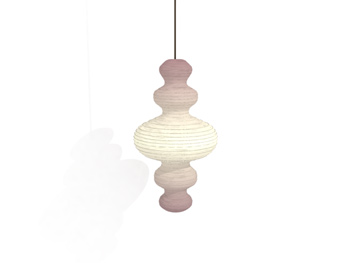 Hoist shaped spiral pendant lamp