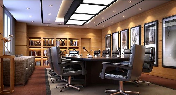 Simple and elegant meeting room