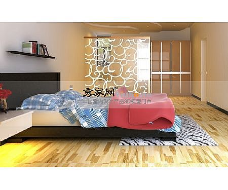 Simple double bed