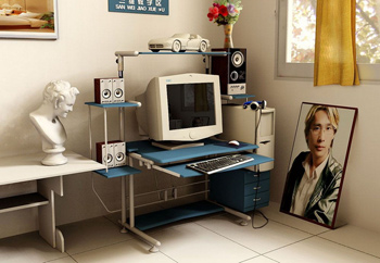 A corner of Study - Computer Desk