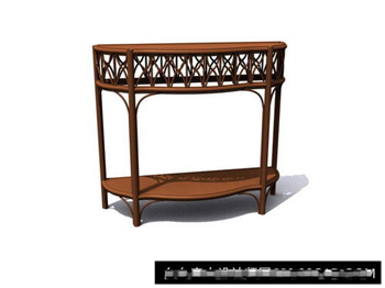 3D Model of Chinese wood carvings showcase