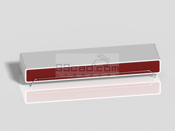 Minimalist modern style TV cabinet 3D model