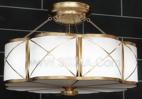Petal shaped pendant lamp