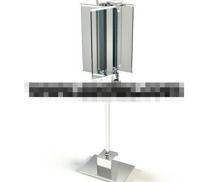 Wind turbine style glass lamp