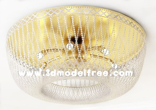 Luxurious crystal curtain ceiling lamp