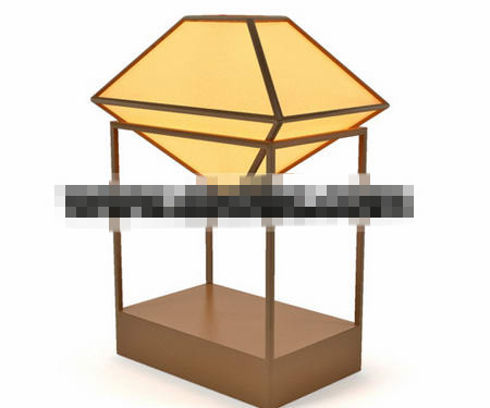 Chinese-style wooden lamp
