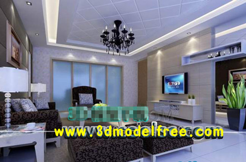 Modern simple European living room