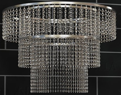 Laminated type curtain pendant lamp