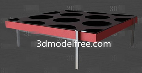 Red sandwich fashion tea table
