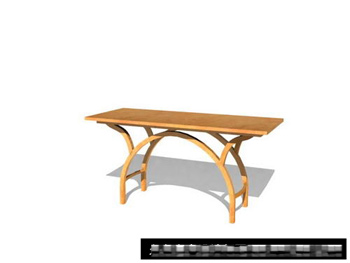 Simple individual wood tables