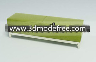 Green wooden fabric sofa bench