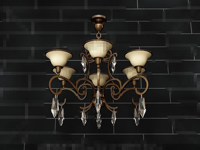 Gorgeous petal-style chandeliers