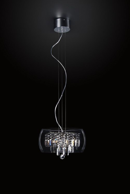 Modern crystal clear chandelier