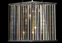 European wire screens crystal chandeliers