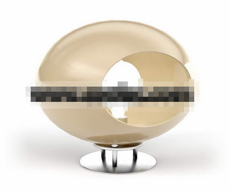 Hollow egg-shaped lamp