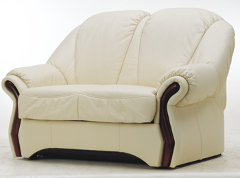 Modern personalized white leather sofa
