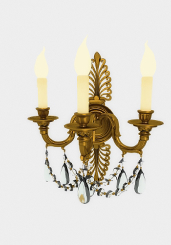 European Metal Crystal Wall Lamp