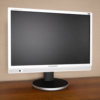 Liquid crystal computer 3D model