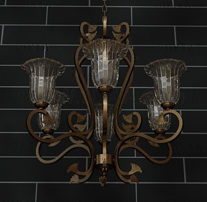European style retro metal frame Chandelier