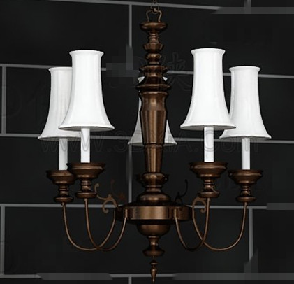 European style retro white chandelier