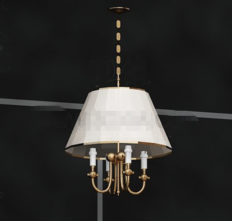 White shade golden Chandelier