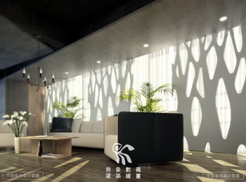 Modern spacious living room 3D model