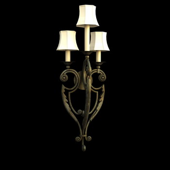 European style metal frame wall lamp