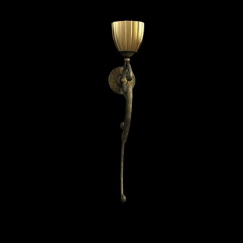 European style metal hooks wall lamp-2