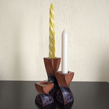 Brown Retro Candle Holder