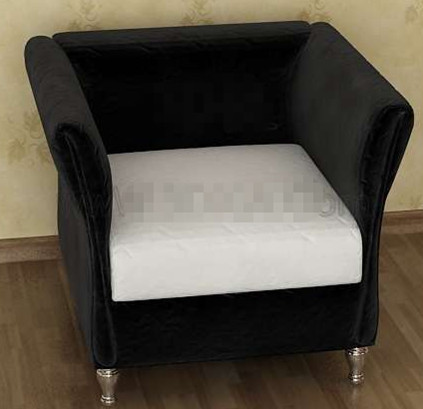 Modern black and white sofa chair