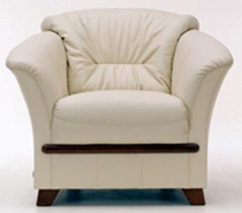 Ivory single sofa 3D Model