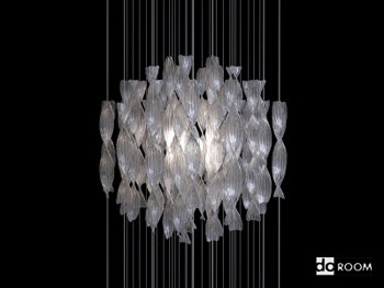 Spherical chandelier of modern style