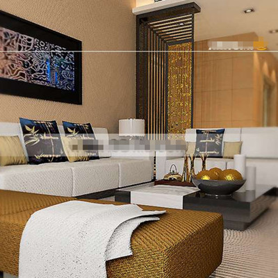Beautiful gold embellished living room