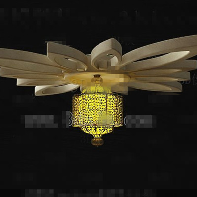 Yellow petal-style chandeliers