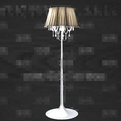 Crystal screens decorated floor lamp