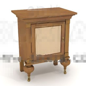 Unique square door bedside cabinet