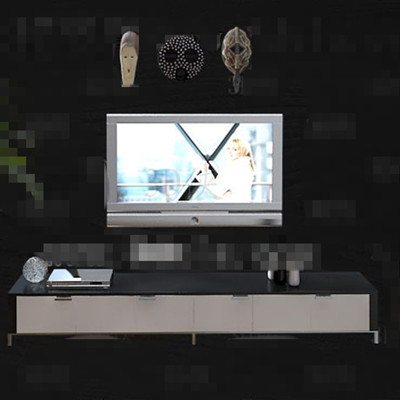 Gray simple and stylish TV cabinet