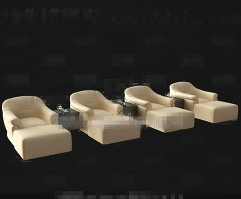 Beige casual sofa combination